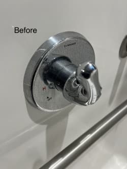 Shower Handle — Detail Clean - Before