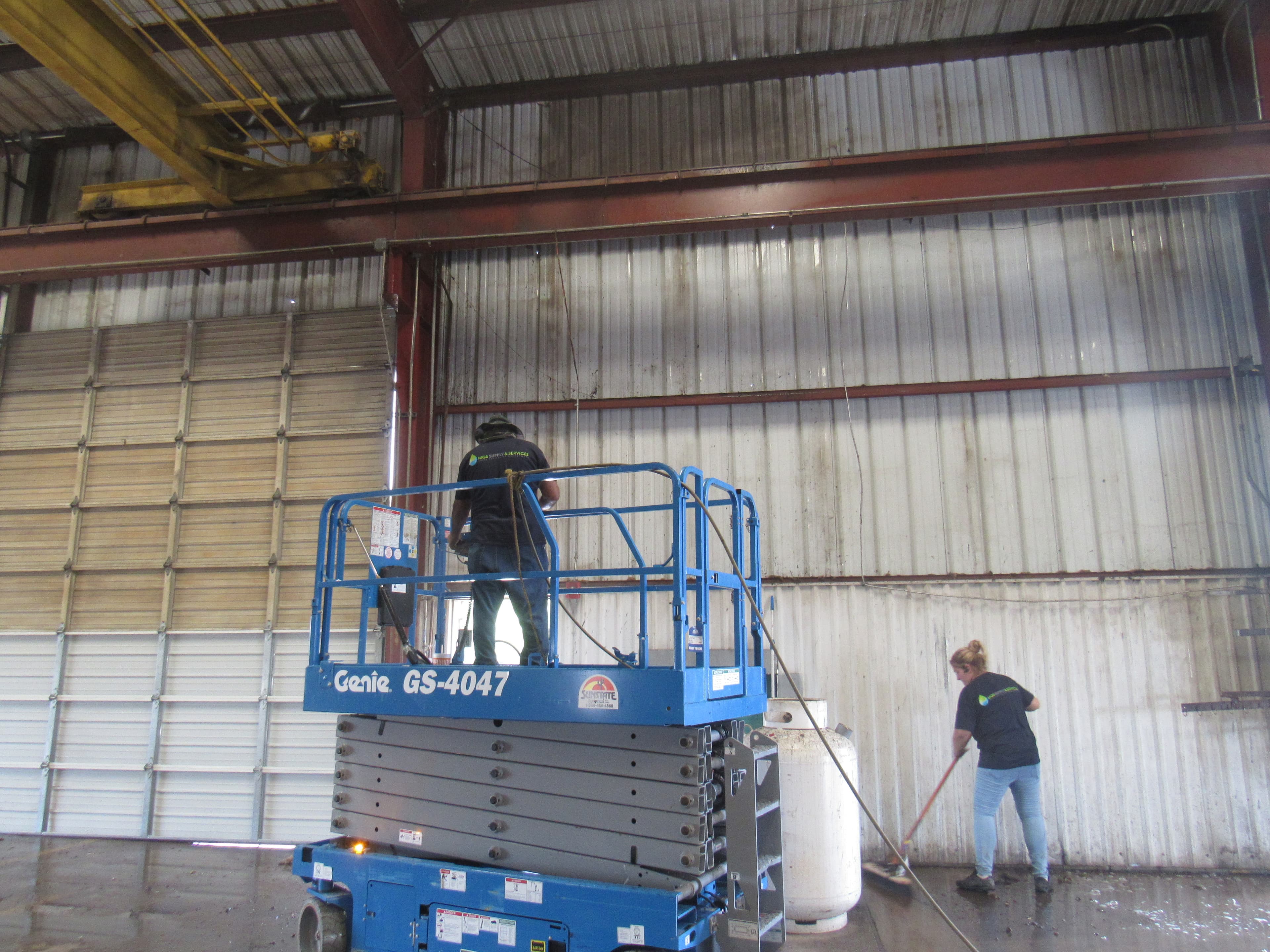 Warehouse cleaning