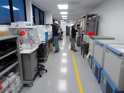 Chemical plant cleaning