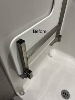 Grab Bar — Sanitization - Before