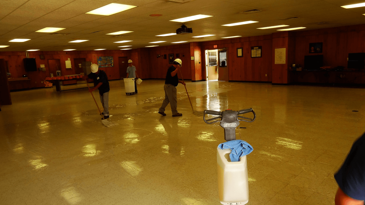 Factory floor stripping