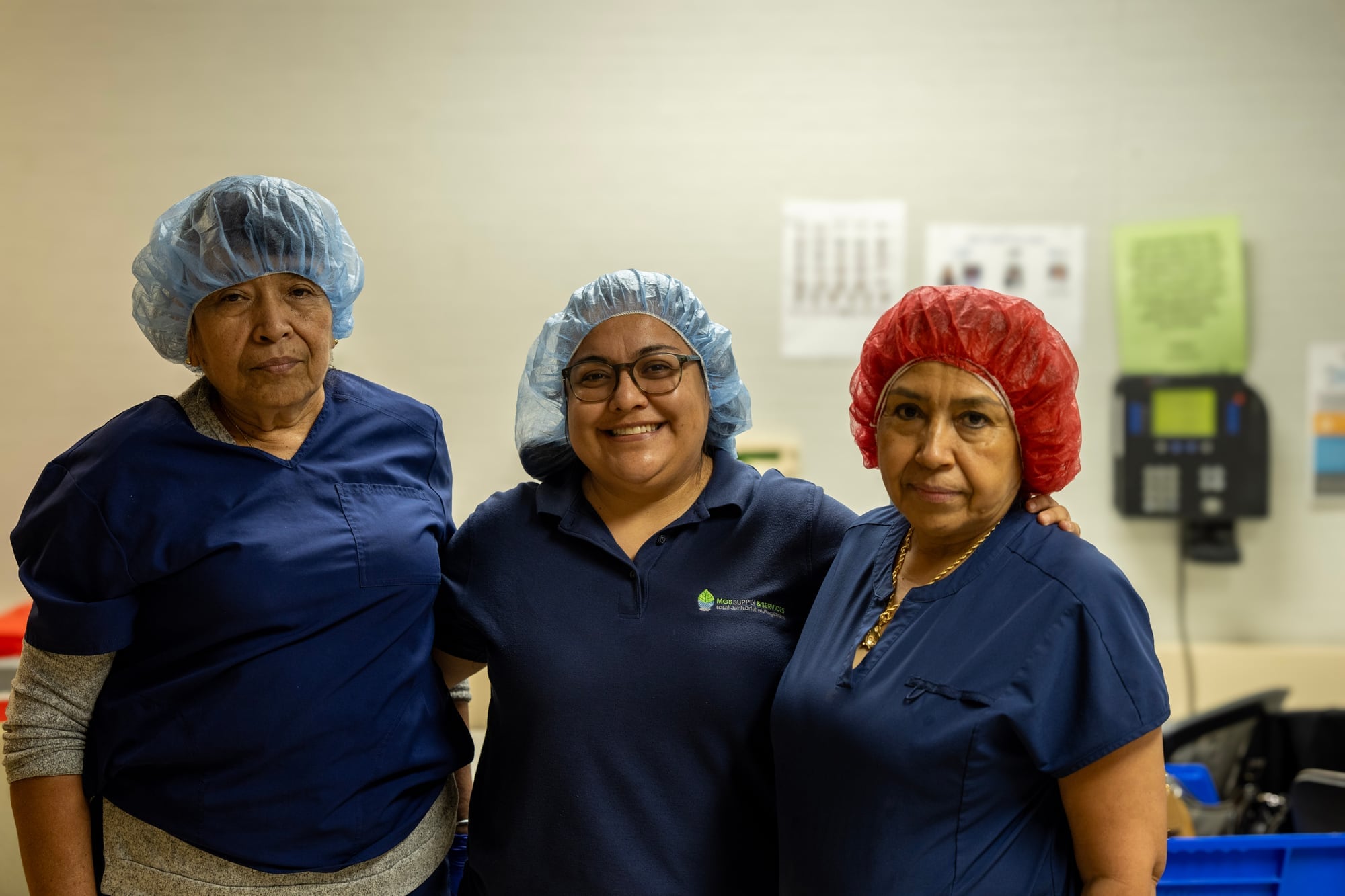 The MGS Supply & Services cleaning team